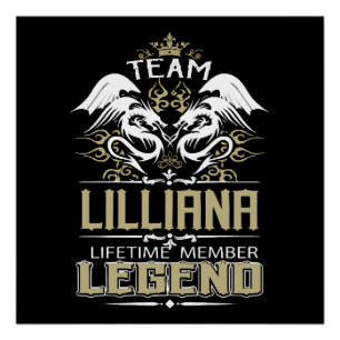Póster Lilliana Lilliana Dragón Miembro Vitalicio Leyenda
