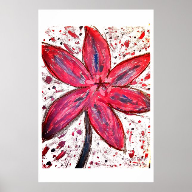 Póster Lillium Orientale (Frente)