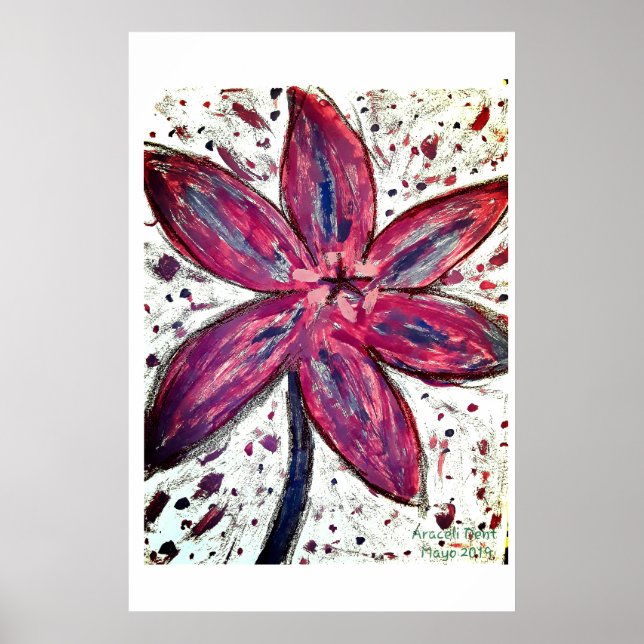 Póster Lillium Orientale (Frente)