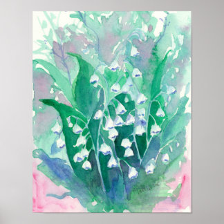 Póster Lily de las Flores del Valle