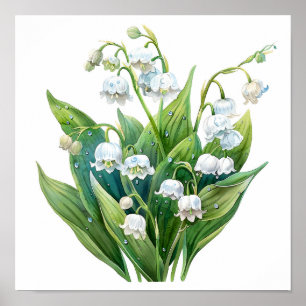 Póster Lily of the Valley Art Print
