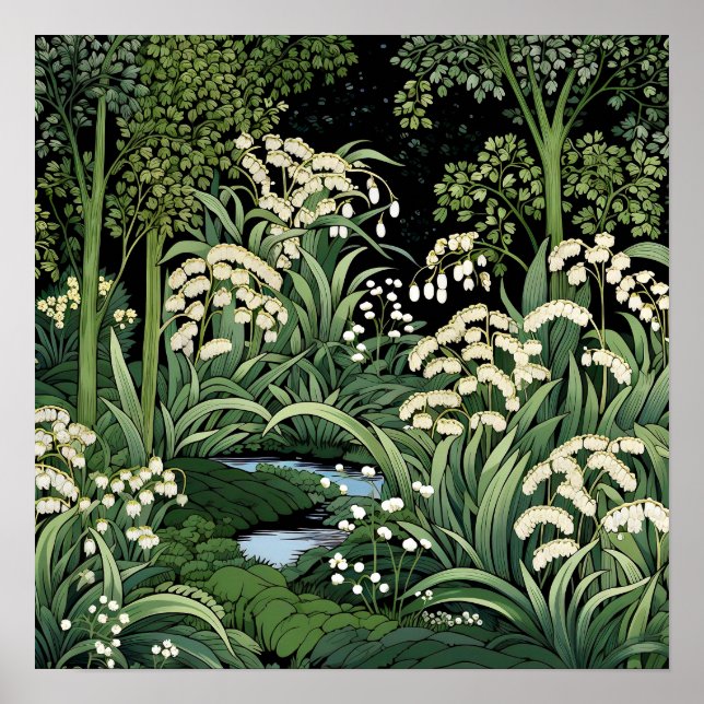 Póster Lily of the Valley Art Print (Frente)