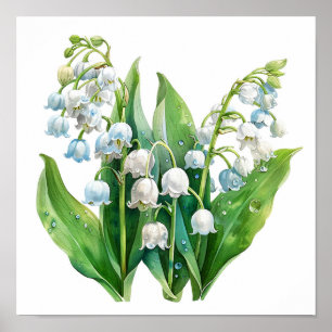 Póster Lily of the Valley Art Print