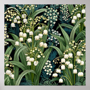Póster Lily of the Valley Art Print