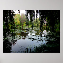 Póster Lily Pond de Monet, Giverny, Francia