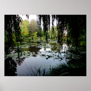Póster Lily Pond de Monet, Giverny, Francia