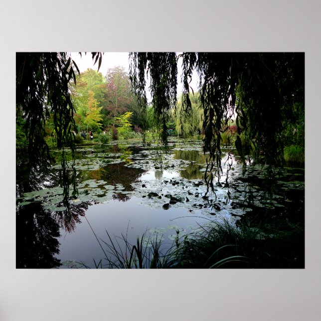 Póster Lily Pond de Monet, Giverny, Francia (Frente)