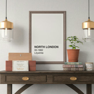 Póster Lilywhite - frontera blanca del norte de Londres