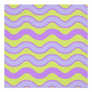 Póster Lima Púrpura Groovy Franja Moderno Minimalista Pri