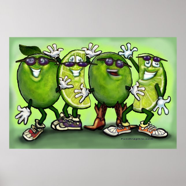 Póster Lime Fiesta Poster (Frente)