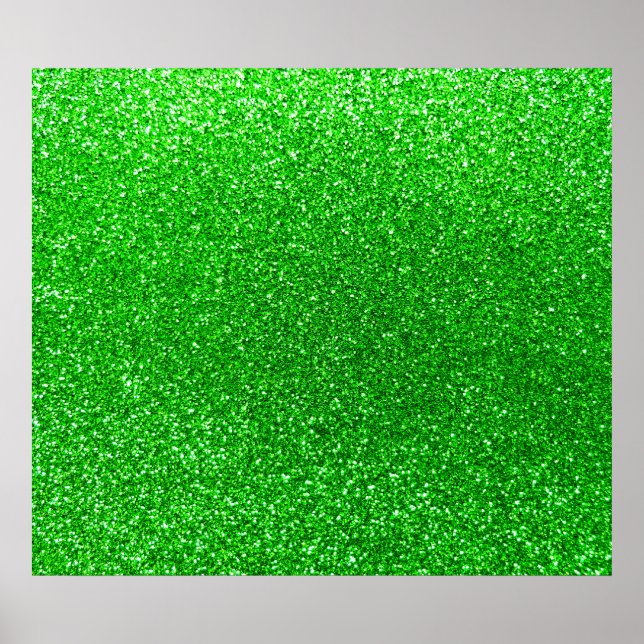 Póster Lime green purpurina (Frente)
