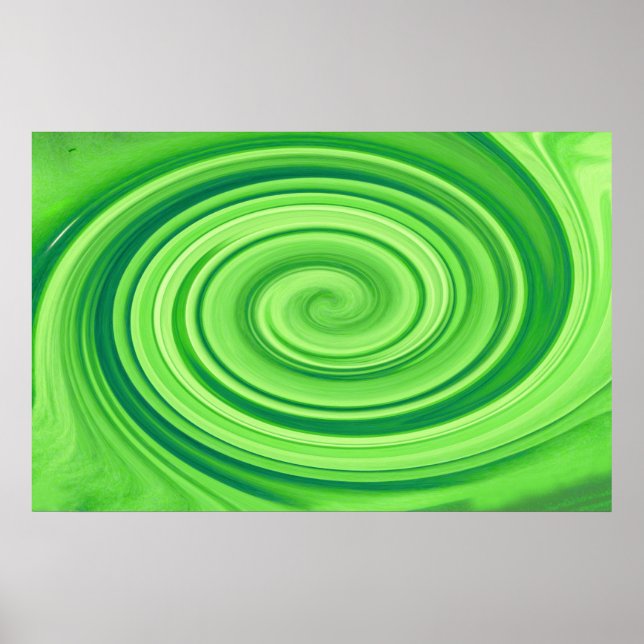 Póster Lime Green Whirlpool (Frente)