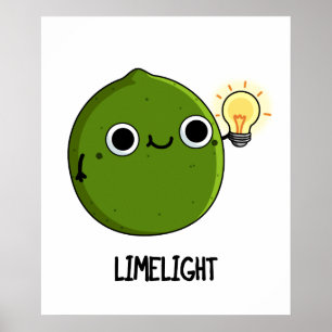 Póster Lime-light Funny Fruit Lime Pun