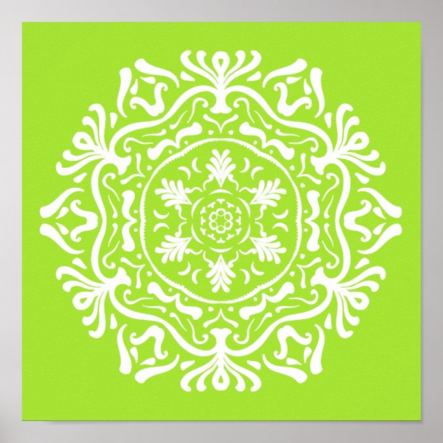 Póster Lime Mandala (Frente)