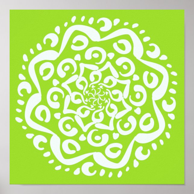 Póster Lime Mandala (Frente)