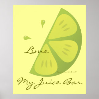 Póster Lime Slice