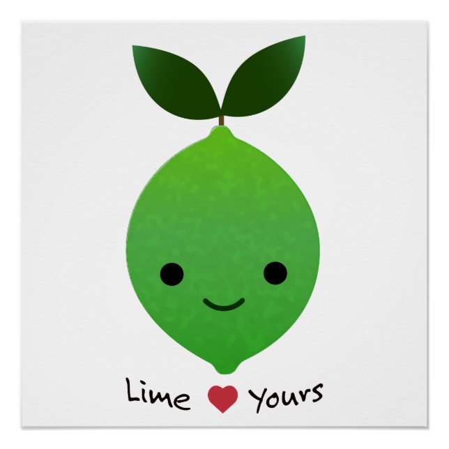 Póster Lime Yours Cute Kawaii Lime (Anverso)