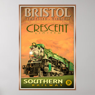 Póster limitado de Bristol Tennessee Virginia Cres
