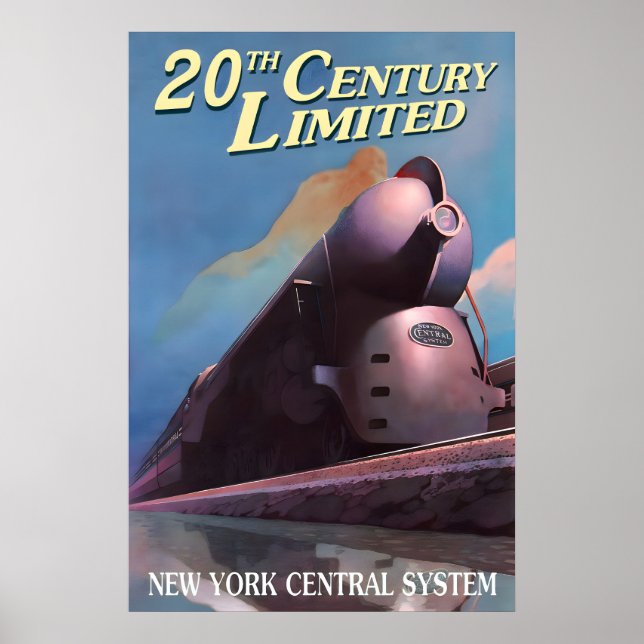 Póster LIMITADO SIGLO 20 Streamliner Nueva York Central (Frente)