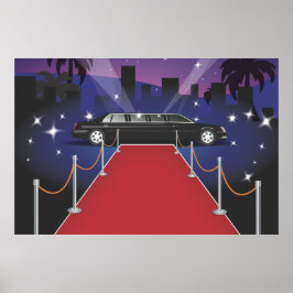 Póster Limo de celebridades en la alfombra roja