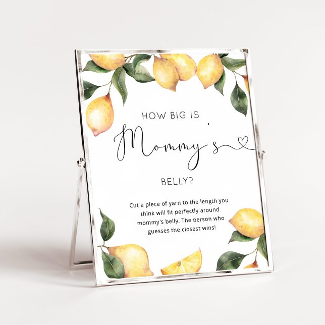 Póster Limón acuarela cuán grande es el poster del vientr (Subido por el creador)