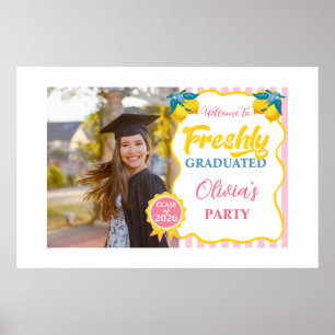 Póster Limonada Foto de Graduado Reciente Clase de Bienve