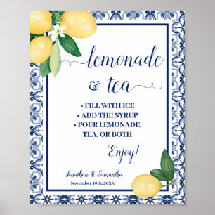 Póster Limonada Mediterránea y Bar de Té Despedida de Sol