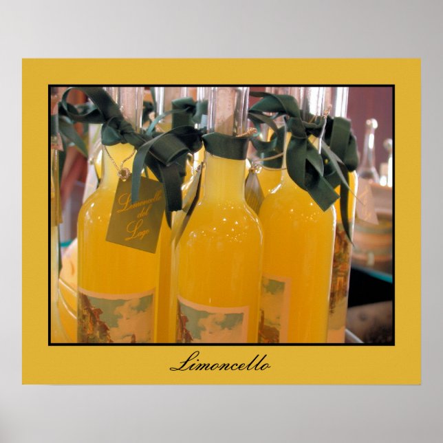Póster Limoncello, licor de limón italiano (Frente)