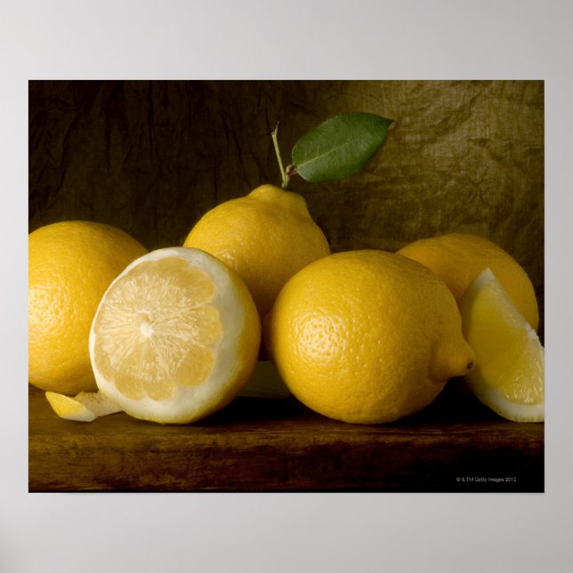 Póster limones de madera (Frente)