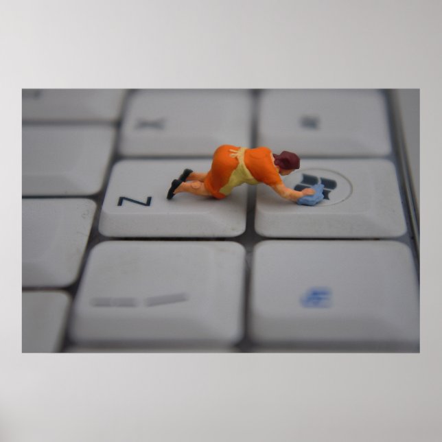 Póster Limpiar ventanas (Frente)