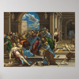 Póster Limpieza de Cristo - El Greco, Poster Bella Artes