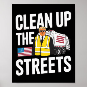Póster Limpieza de Donald Trump partidario republicano de