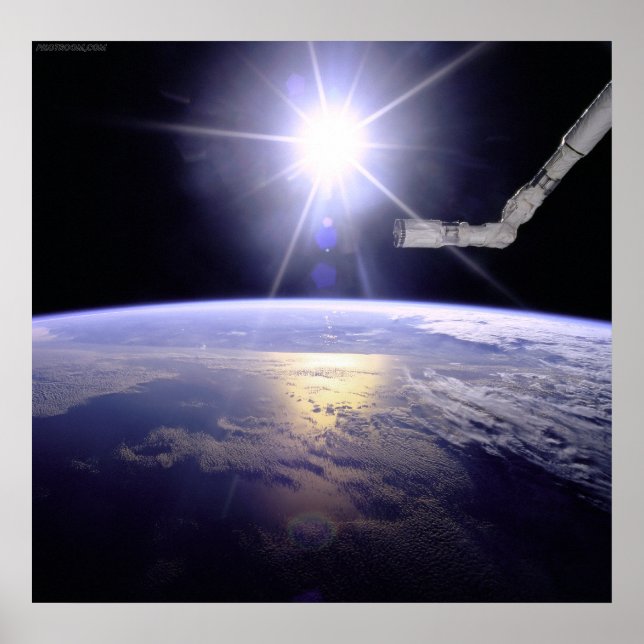 Póster Limpieza terrestre del transbordador espacial (Frente)