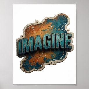Póster Limpio Azul IMAGINA