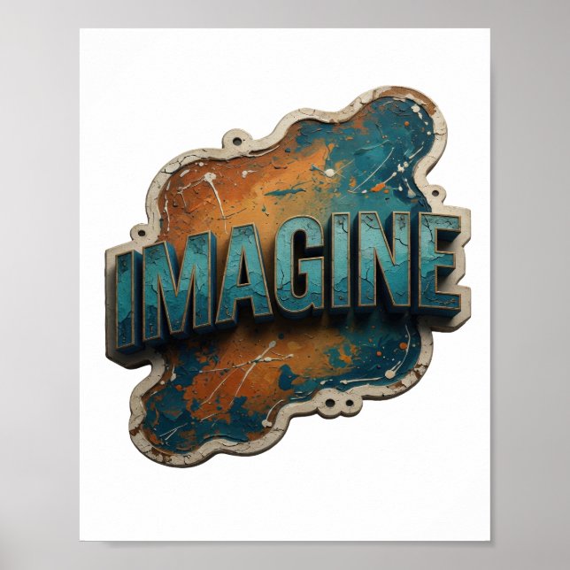 Póster Limpio Azul IMAGINA (Frente)
