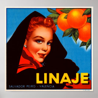 Póster Linaje Citrus