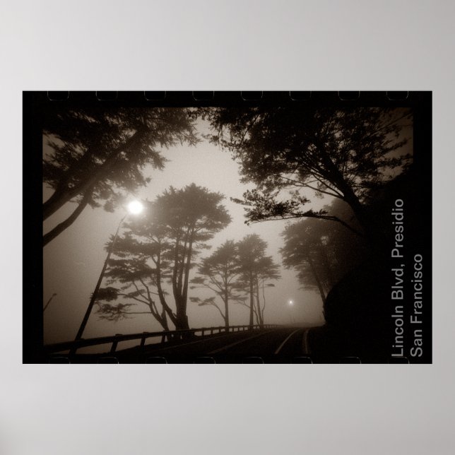 Póster Lincoln Blvd, Poster Presidio SF Sidelabel (Frente)