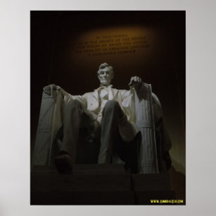 Póster Lincoln Memorial at Night