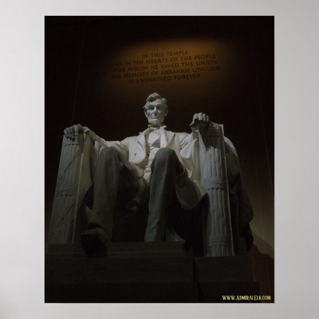Póster Lincoln Memorial at Night (Frente)