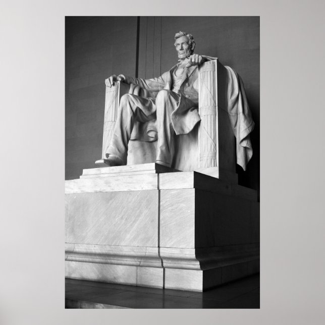 Póster Lincoln Memorial B&W (Frente)