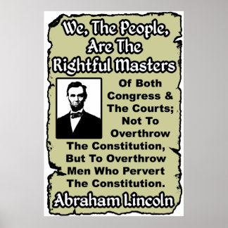 Póster Lincoln: ¡Nosotros, El Pueblo!