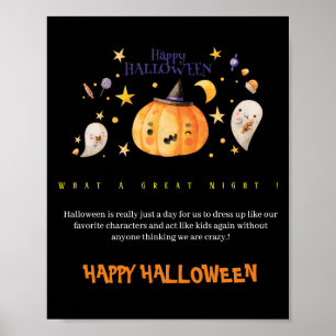 Póster linda Halloween