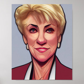 Póster Linda Mcmahon Comics Style