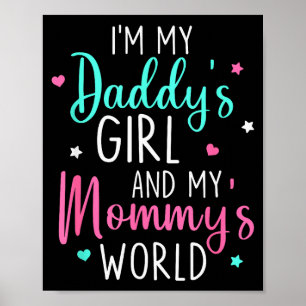 Póster Linda Soy La Niña De Mi Papá Y La Bebé Del Mundo D