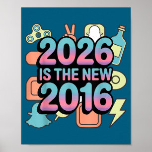 Póster Lindo 2026 Nuevo 2016 Retro Nostalgia