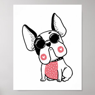 Póster lindo cachorro