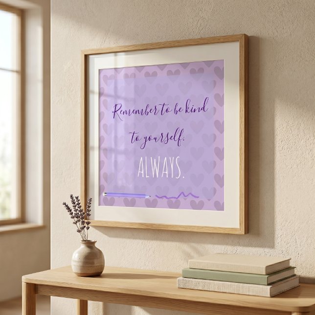 Póster Lindo Chic Pastel Lavanda Motivacional (Subido por el creador)