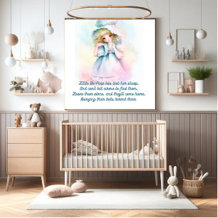 Póster lindo de Little Bo-Peep