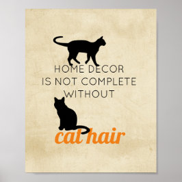 Póster lindo gato cita humor poster para los amantes del 