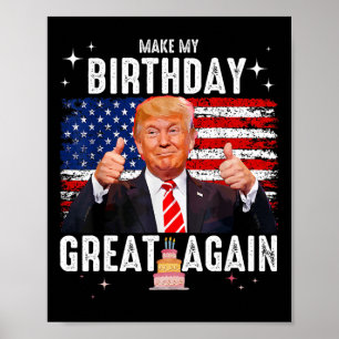Póster Lindo Haz De Mi Cumpleaños Grande De Nuevo Amante